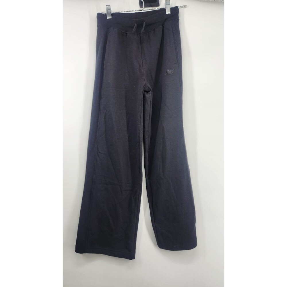 New Balance Kids Medium Black Fleece Seam Wide Leg Pants NWT